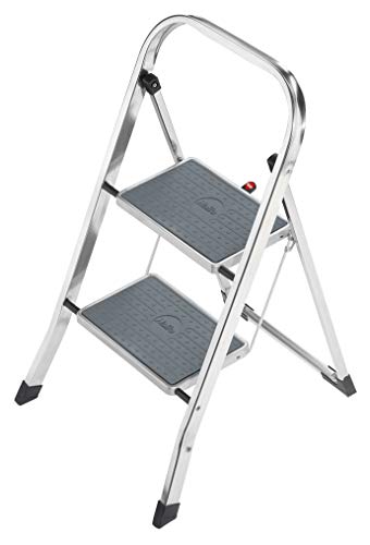 Hailo K60 StandardLine, Alu-Trittleiter, 2 Stufen, Klappsicherung, besonders leicht, einfach zu vers... Hailo K60 StandardLine, Alu-Trittleiter, 2 Stufen, Klappsicherung, besonders leicht, einfach zu vers...
