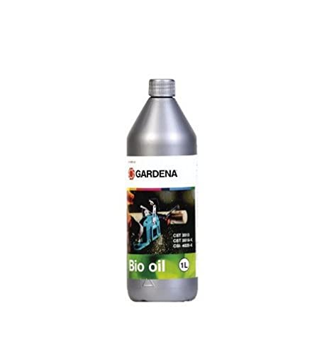 Gardena Bio-Kettenöl, 1 l: Kettensägen-Öl zum Schmieren der Motorsäge, rein pflanzlich, biologis...