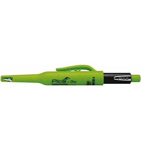 Pica Tieflochmarker Dry Longlife, langlebiger Marker mit Spitzer und Halteclip, Spezial-Graphitmine ... Pica Tieflochmarker Dry Longlife, langlebiger Marker mit Spitzer und Halteclip, Spezial-Graphitmine ...