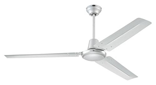 142 cm Deckenventilator Industrial 72501 mit drei Flügeln in silberfarbener Ausführung 142 cm Deckenventilator Industrial 72501 mit drei Flügeln in silberfarbener Ausführung