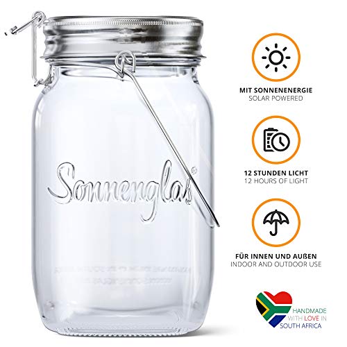 SONNENGLAS Classic 1000ml | Original Solarlampe/Solar-Laterne im Einmachglas aus Südafrika (inkl. U... SONNENGLAS Classic 1000ml | Original Solarlampe/Solar-Laterne im Einmachglas aus Südafrika (inkl. U...
