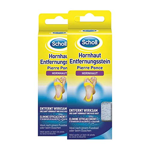 Scholl Hornhaut-Entfernungsstein, Stein zur Hornhautentfernung, 2er Pack