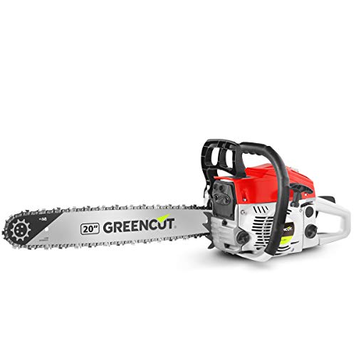 GREENCUT Kettensäge Benzinsäge Motorsäge 62CM³ 3,8PS Sägeblatt 20”leistungsstark GREENCUT Kettensäge Benzinsäge Motorsäge 62CM³ 3,8PS Sägeblatt 20”leistungsstark