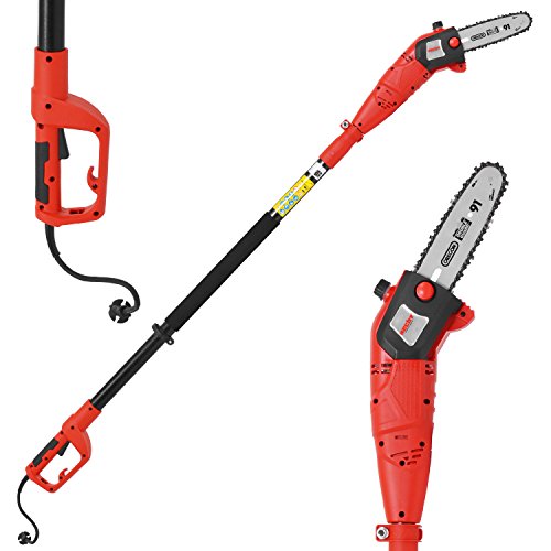 HECHT Elektro-Hochentaster 976 W Ast-Kettensäge Profi-Astsäge (750 Watt, Schwertlänge: 24 cm, Arb... HECHT Elektro-Hochentaster 976 W Ast-Kettensäge Profi-Astsäge (750 Watt, Schwertlänge: 24 cm, Arb...