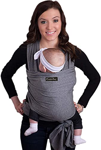 Cuddlebug Tragetuch Baby - Babytrage Neugeborene und Kleinkinder bis 16Kg (Grey) Cuddlebug Tragetuch Baby - Babytrage Neugeborene und Kleinkinder bis 16Kg (Grey)