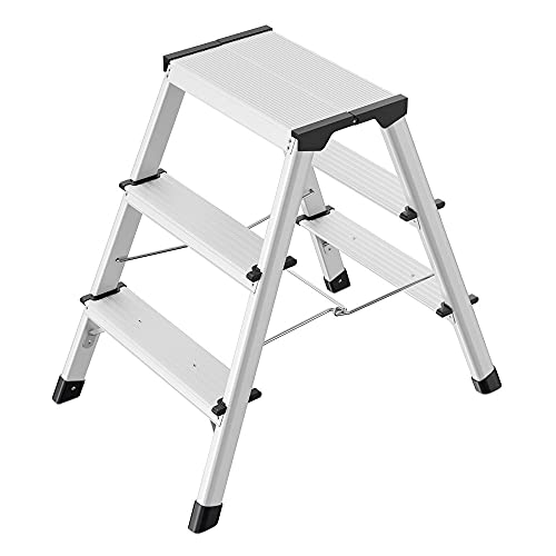 Hailo D60 StandardLine Alu-Klapptritt-Leiter | 2x3 Stufen belastbar bis 150 kg | Trittleiter mit Kla... Hailo D60 StandardLine Alu-Klapptritt-Leiter | 2x3 Stufen belastbar bis 150 kg | Trittleiter mit Kla...