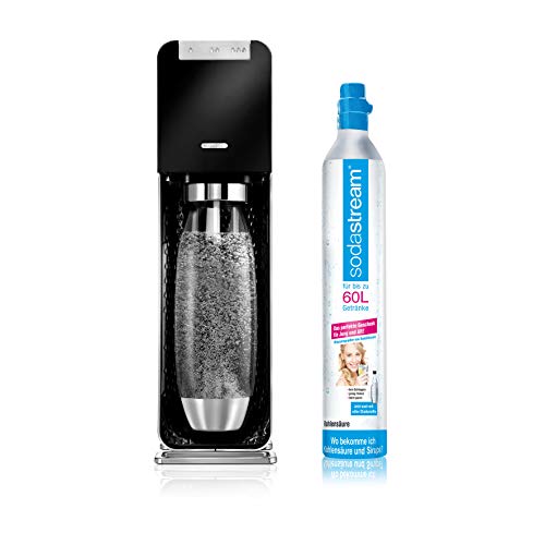 SodaStream POWER Elektronischer Wassersprudler, macht vollautomatisch aus Leitungswasser Sprudelwass...