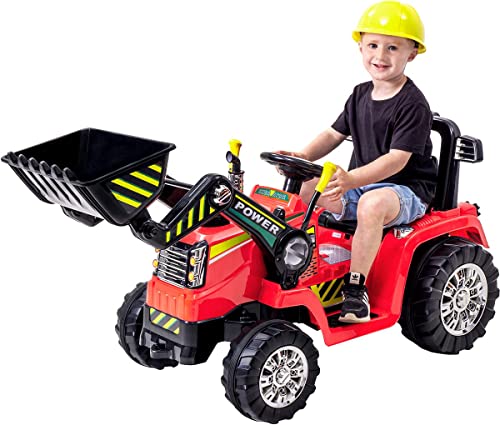 Kinder Elektrobagger mit 2 x 25 Watt Motoren Elektro Bagger Kinderauto Kinderfahrzeug Spielzeug für...