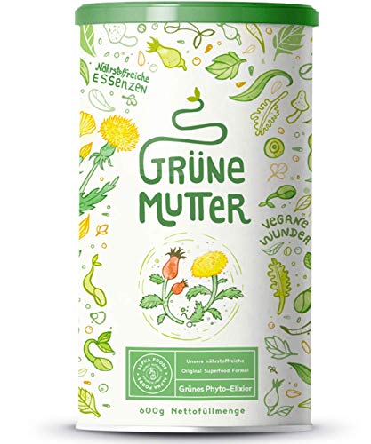 Grüne Mutter | Smoothie Pulver | Das Original Superfood Elixier u.a. mit Weizengras, Brennnessel, M... Grüne Mutter | Smoothie Pulver | Das Original Superfood Elixier u.a. mit Weizengras, Brennnessel, M...