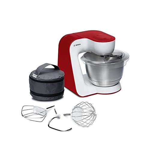 Bosch MUM5 StartLine Küchenmaschine MUM54R00, vielseitig einsetzbar, große Edelstahl-Schüssel (3,... Bosch MUM5 StartLine Küchenmaschine MUM54R00, vielseitig einsetzbar, große Edelstahl-Schüssel (3,...