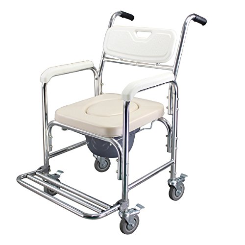SAILUN Medical Fahrbar Toilettenrollstuhl Toilettenstuhl Nachtstuhl Dusch Badehilfen Duschstuhl mit ... SAILUN Medical Fahrbar Toilettenrollstuhl Toilettenstuhl Nachtstuhl Dusch Badehilfen Duschstuhl mit ...