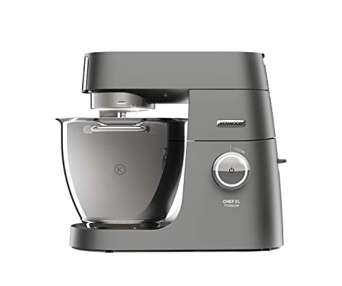 Kenwood Chef XL Titanium KVL8320S Küchenmaschine, 6,7 l Edelstahl Schüssel mit Innenbeleuchtung, I...