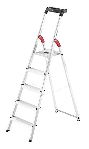 Hailo 8160-507 L60 StandardLine Alu-Sicherheits-Stehleiter, Ablageschale, belastbar bis 150 kg, silb... Hailo 8160-507 L60 StandardLine Alu-Sicherheits-Stehleiter, Ablageschale, belastbar bis 150 kg, silb...