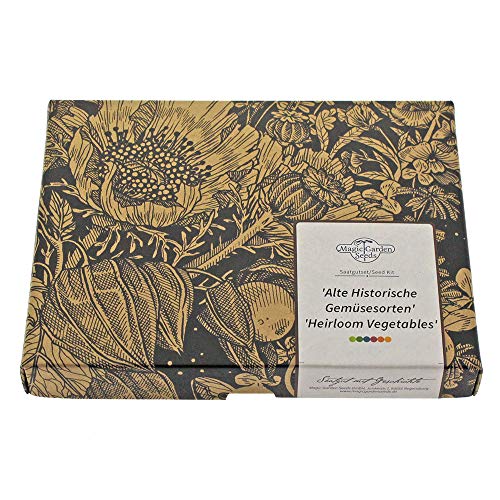 Alte historische Gemüsesorten-Sortiment - Samen-Geschenkset mit 8 seltenen Saatgut-Raritäten Alte historische Gemüsesorten-Sortiment - Samen-Geschenkset mit 8 seltenen Saatgut-Raritäten