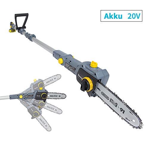 FANZTOOL 20V Li-Ion Akku-Hochentaster mit 2,5Ah Akku/Ladegerät, Höhe bis 5 m, 17 cm Schnittstärke... FANZTOOL 20V Li-Ion Akku-Hochentaster mit 2,5Ah Akku/Ladegerät, Höhe bis 5 m, 17 cm Schnittstärke...