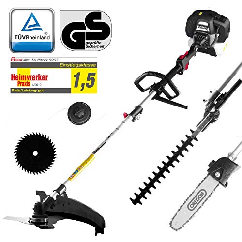 BRAST Benzin Multitool 3.0 PS 5 in1 Motorsense Heckenschere Hochentaster Rasentrimmer Astsäge Freis... BRAST Benzin Multitool 3.0 PS 5 in1 Motorsense Heckenschere Hochentaster Rasentrimmer Astsäge Freis...