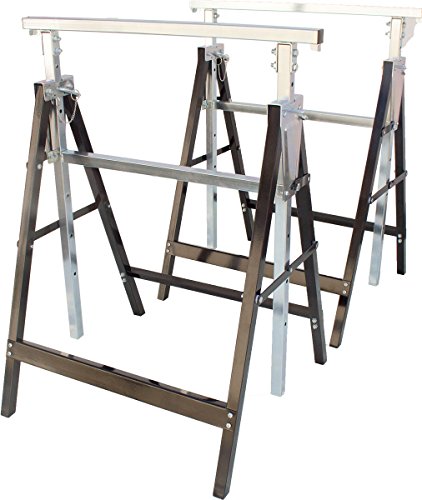NATIV Gerüstbock, 2er Set, klappbarer Unterstellbock, Teleskop-Arbeitsbock, 200 kg Tragkraft, 80-13... NATIV Gerüstbock, 2er Set, klappbarer Unterstellbock, Teleskop-Arbeitsbock, 200 kg Tragkraft, 80-13...