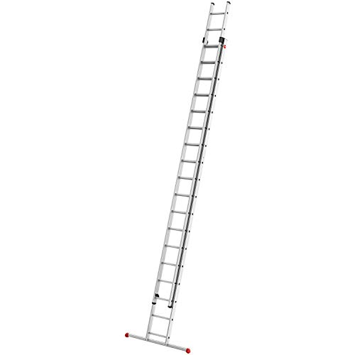 Hailo S80 ProfiStep duo Alu-Schiebeleiter, 2 x 18 Sprossen belastbar bis 150 kg, Rastsystem mit Anhe... Hailo S80 ProfiStep duo Alu-Schiebeleiter, 2 x 18 Sprossen belastbar bis 150 kg, Rastsystem mit Anhe...