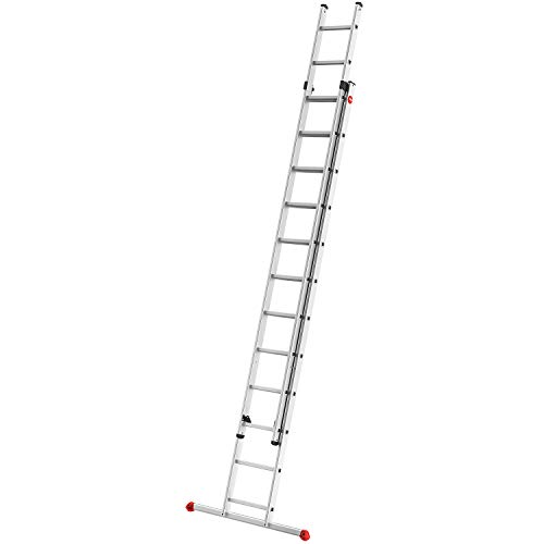 Hailo S80 ProfiStep duo Alu-Schiebeleiter, 2 x 12 Sprossen belastbar bis 150 kg, Rastsystem mit Anhe... Hailo S80 ProfiStep duo Alu-Schiebeleiter, 2 x 12 Sprossen belastbar bis 150 kg, Rastsystem mit Anhe...