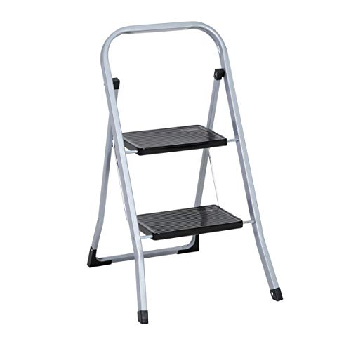 Trittleiter 2 Stufen Leiter Klapptritt Klappleiter Klapptreppe Tritt Haushaltstritt Stehleiter Spros...