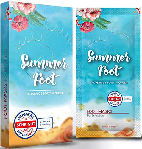 SUMMER FOOT Premium Fußmaske zur Entfernung von Hornhaut I Samtweiche und zarte Füße nach nur ein... SUMMER FOOT Premium Fußmaske zur Entfernung von Hornhaut I Samtweiche und zarte Füße nach nur ein...