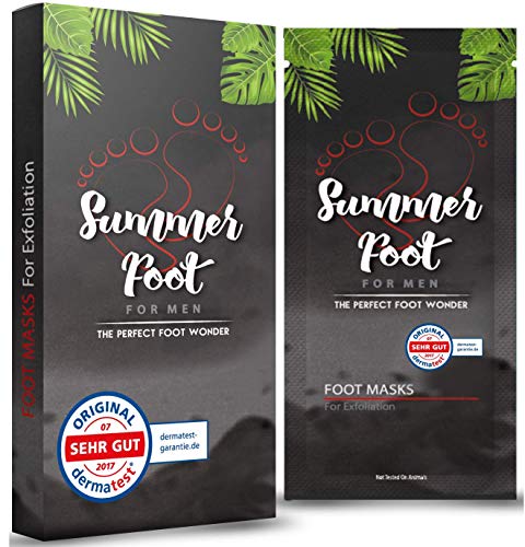 SUMMER FOOT For Men Premium Fußmaske zur Entfernung von Hornhaut I Samtweiche und zarte Füße nach... SUMMER FOOT For Men Premium Fußmaske zur Entfernung von Hornhaut I Samtweiche und zarte Füße nach...