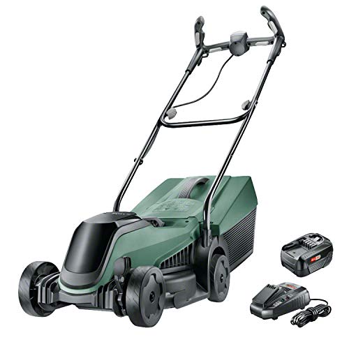 Bosch Akku-Rasenmäher CityMower 18 (18 Volt, 1 Akku 4,0 Ah, Schnittbreite: 34 cm, Rasenflächen bis... Bosch Akku-Rasenmäher CityMower 18 (18 Volt, 1 Akku 4,0 Ah, Schnittbreite: 34 cm, Rasenflächen bis...