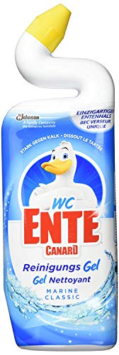 WC Ente Total Aktiv Gel Flüssiger WC Reiniger, mit Entenhals-Technologie, antibakteriell, Marine Du... WC Ente Total Aktiv Gel Flüssiger WC Reiniger, mit Entenhals-Technologie, antibakteriell, Marine Du...