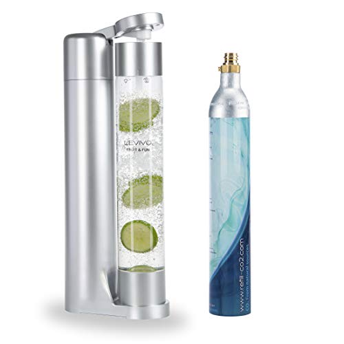 Levivo Wassersprudler Fruit & Fun Sprudler Slim, mit 1-Liter-Sprudlerflasche und CO2-Kohlensäure-Ka... Levivo Wassersprudler Fruit & Fun Sprudler Slim, mit 1-Liter-Sprudlerflasche und CO2-Kohlensäure-Ka...