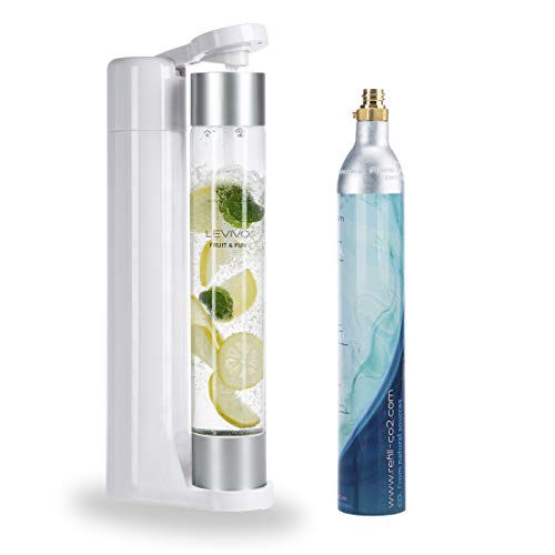 Levivo Wassersprudler Fruit & Fun Sprudler Slim, mit 1-Liter-Sprudlerflasche und CO2-Kohlensäure-Ka... Levivo Wassersprudler Fruit & Fun Sprudler Slim, mit 1-Liter-Sprudlerflasche und CO2-Kohlensäure-Ka...