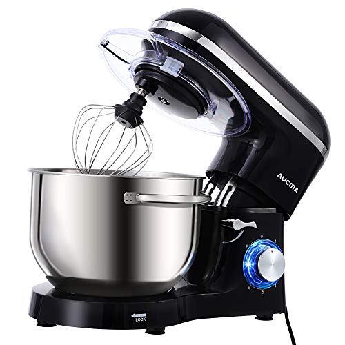 Aucma Küchenmaschine 1400W mit 6,2L Edelstahl-Rühlschüssel, Rührbesen, Knethaken, Schlagbesen un... Aucma Küchenmaschine 1400W mit 6,2L Edelstahl-Rühlschüssel, Rührbesen, Knethaken, Schlagbesen un...