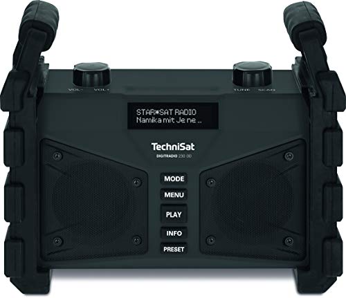 TechniSat DIGITRADIO 230 OD - DAB+ Baustellenradio (DAB+, DAB, UKW, USB, AUX in, Bluetooth, leistung...
