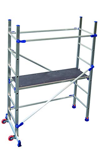 FACAL P6 fahrbares Kleingerüst aus Aluminium für sämtliche Arbeiten am und im Haus mit einer maxi... FACAL P6 fahrbares Kleingerüst aus Aluminium für sämtliche Arbeiten am und im Haus mit einer maxi...