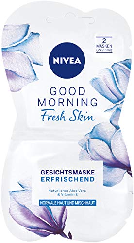 NIVEA Good Morning Fresh Skin Gesichtsmaske im 1er Pack (1 x 15 ml), erfrischende Gesichtspflege Mas... NIVEA Good Morning Fresh Skin Gesichtsmaske im 1er Pack (1 x 15 ml), erfrischende Gesichtspflege Mas...