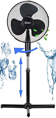 Standventilator Ø41 cm | 40 Watt | 3 Stufen | Leiser Betrieb | Ventilator | 180° Rotation | Windma... Standventilator Ø41 cm | 40 Watt | 3 Stufen | Leiser Betrieb | Ventilator | 180° Rotation | Windma...