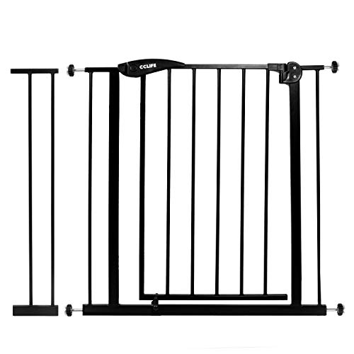 CCLIFE Treppenschutzgitter Türschutzgitter Absperrgitter Treppengitter Ohne Bohren Y-Spindel 14cm V... CCLIFE Treppenschutzgitter Türschutzgitter Absperrgitter Treppengitter Ohne Bohren Y-Spindel 14cm V...