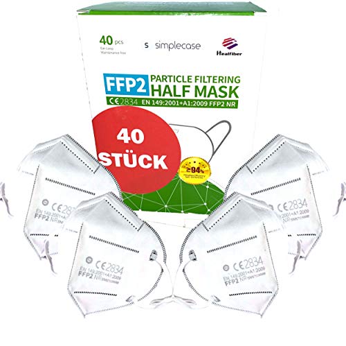 Simplecase FFP2 Maske, Atemschutzmaske, Partikelfiltermaske, EU CE Zertifiziert von Offiziell benann... Simplecase FFP2 Maske, Atemschutzmaske, Partikelfiltermaske, EU CE Zertifiziert von Offiziell benann...