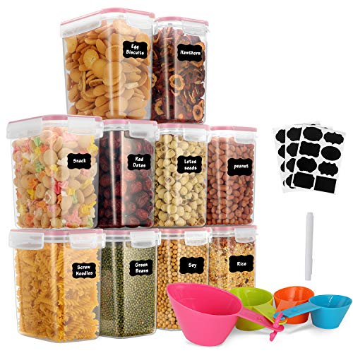 GoMaihe 1.6L Vorratsdosen 10 Set, Aufbewahrungsbox Küche Luftdicht Behälter aus Plastik Mit Deckel... GoMaihe 1.6L Vorratsdosen 10 Set, Aufbewahrungsbox Küche Luftdicht Behälter aus Plastik Mit Deckel...