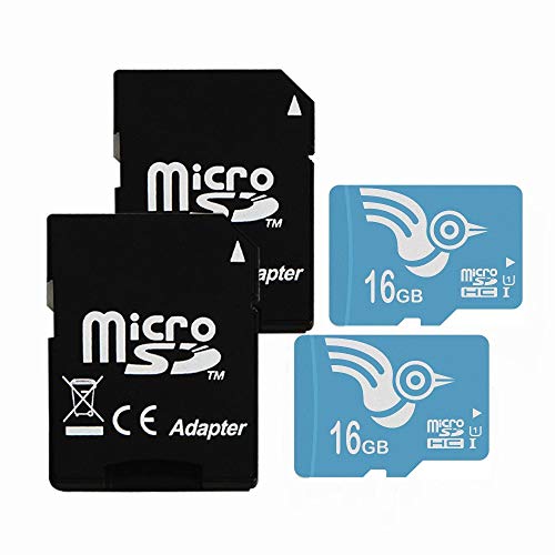 ADROITLARK 16GB Speicherkarte Hochgeschwindigkeits UHS-I Micro SD Karte Klasse 10 für Smartphones/K...