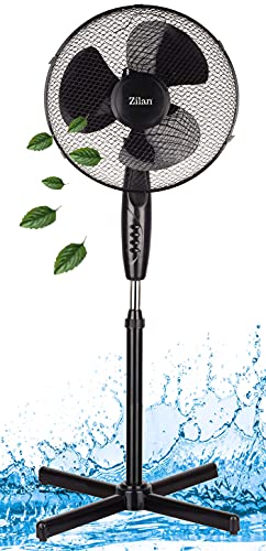 Standventilator leise Ø41 cm | 3 Stufen | Luftkühler | Klimagerät | Turmventilator | Bodenventila... Standventilator leise Ø41 cm | 3 Stufen | Luftkühler | Klimagerät | Turmventilator | Bodenventila...