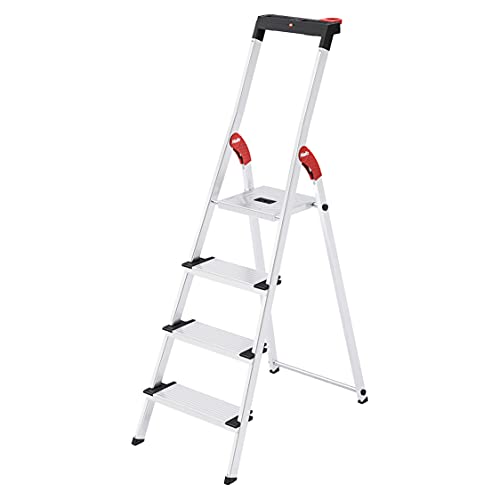 Hailo L75 ComfortLine Alu-Sicherheits-Stehleiter Jubiläumsmodell | 4 XXL-Stufen bis 150 kg | Stehle... Hailo L75 ComfortLine Alu-Sicherheits-Stehleiter Jubiläumsmodell | 4 XXL-Stufen bis 150 kg | Stehle...